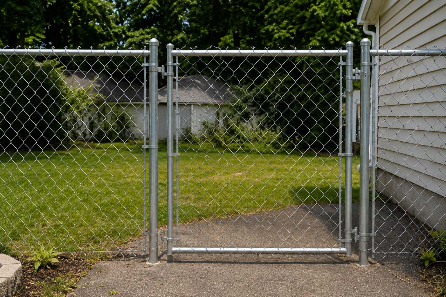 Chain link fence installed by Ground Hog Fencing — example 3