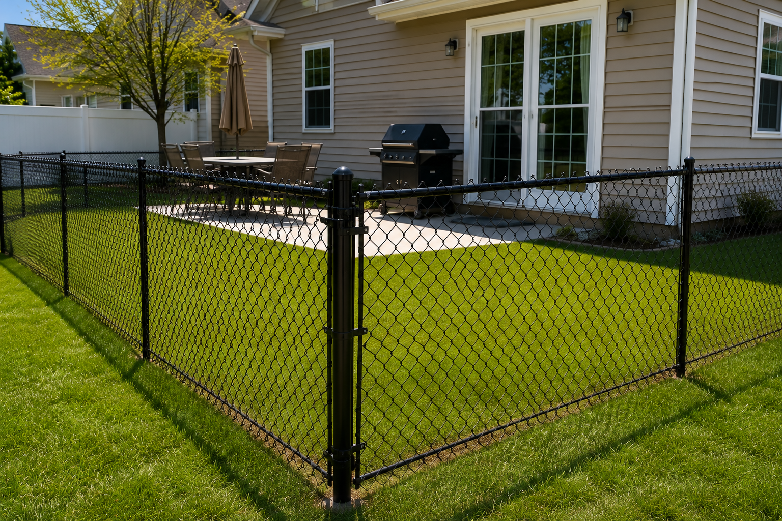 Chain link fence installed by Ground Hog Fencing — example 4