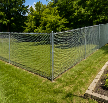 Chain link fence installed by Ground Hog Fencing — example 6