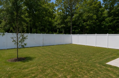 Vinyl fence installed by Ground Hog Fencing — example 5