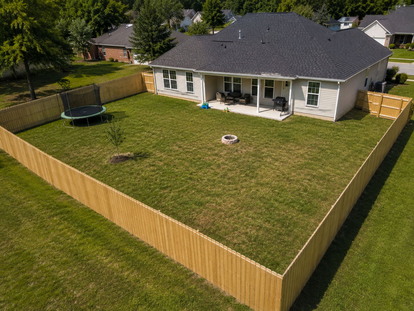 Wood fence installed by Ground Hog Fencing — example 2