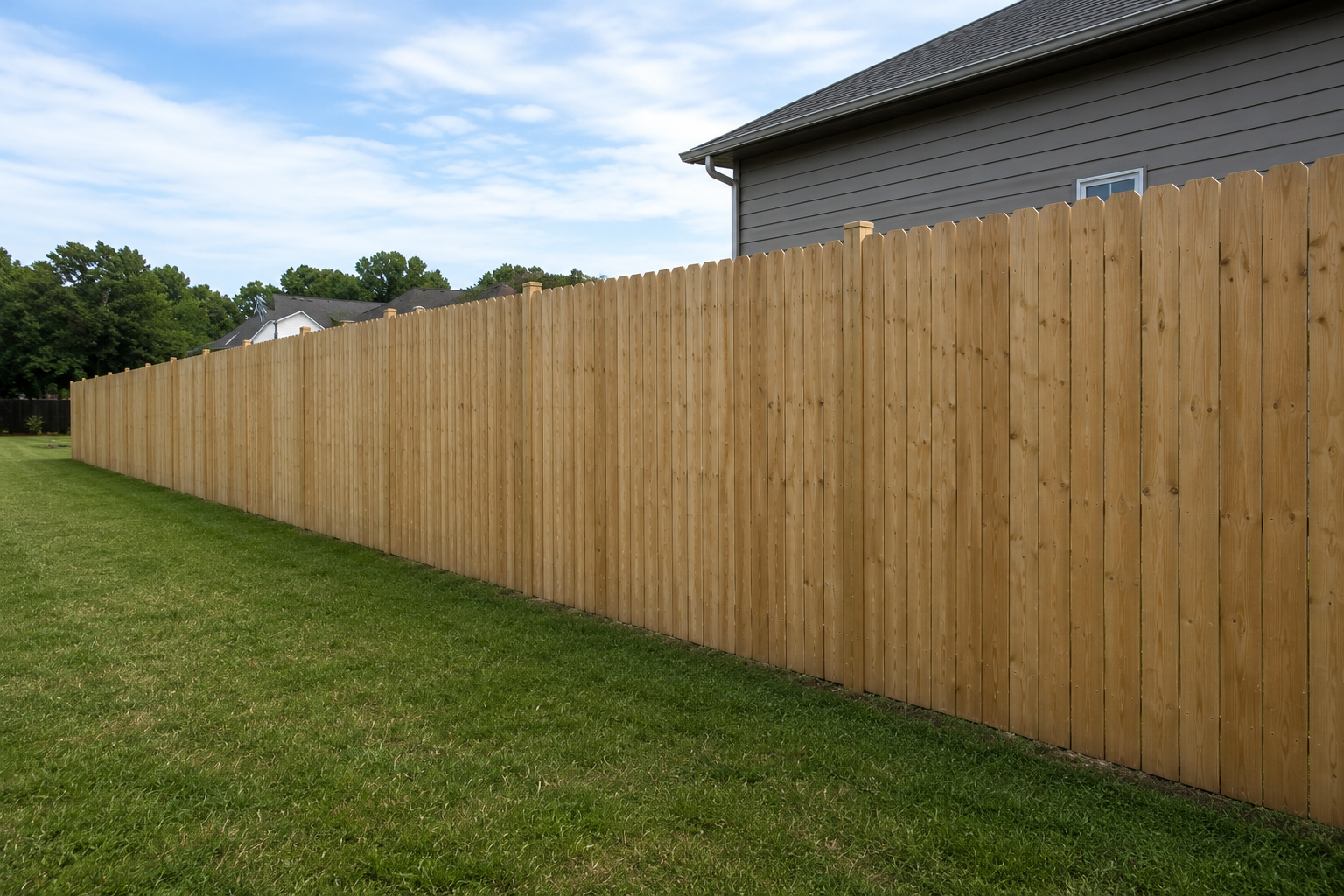 Wood fence installed by Ground Hog Fencing — example 4
