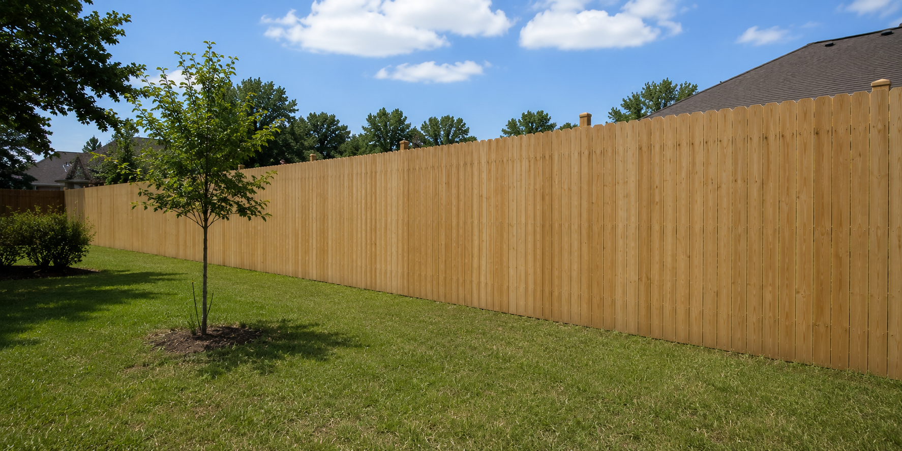 Wood fence installed by Ground Hog Fencing — example 5