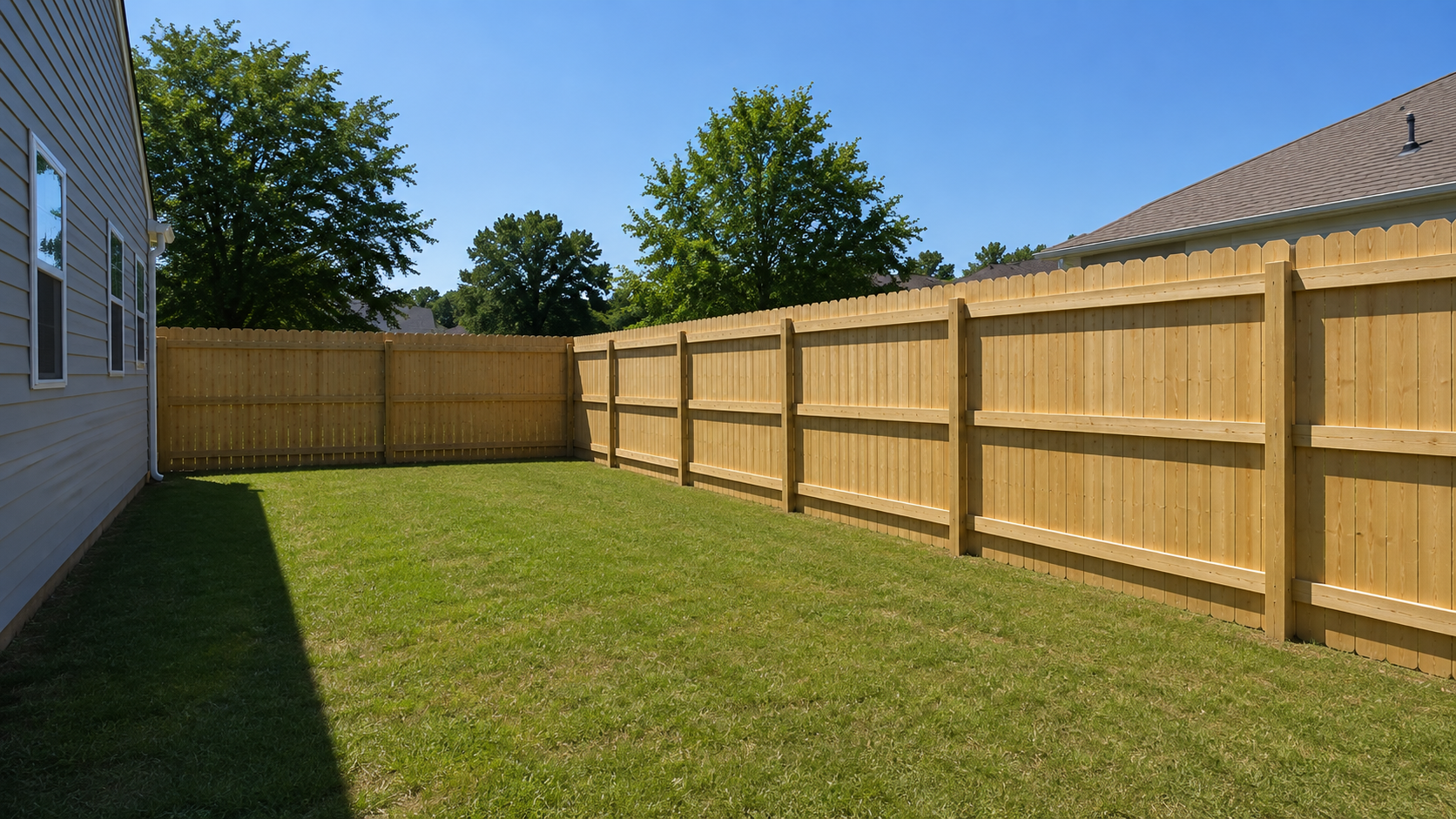 Wood fence installed by Ground Hog Fencing — example 6
